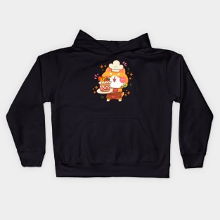 Cute Shiba Baking Kids Hoodie